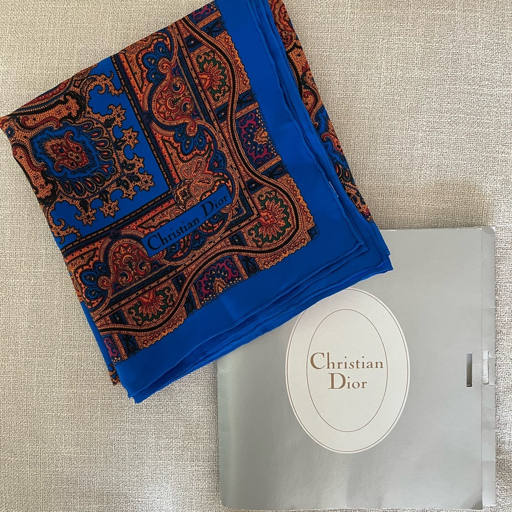 Christian Dior Silk Square Scarf